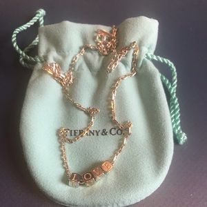 One Tiffany & Co Era Love Block 18” Necklaces